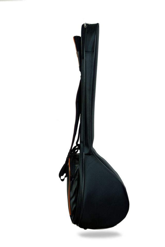 Profesyonel Su Geçirmez 20 Mm Pedli Gigbag Uzun Bağlama Saz Kılıfı Siyah