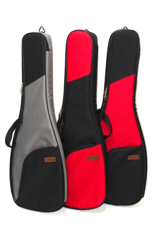 Crazy Özel Tasarım Elektro Gitar Taşıma Çantası Kkılıfı Gigbag Softcase.