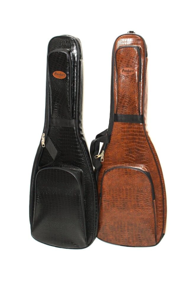 Pandura Müzik Deri Elektro Gitar Kılıfı Gigbag Softcase Taşıma Çantası
