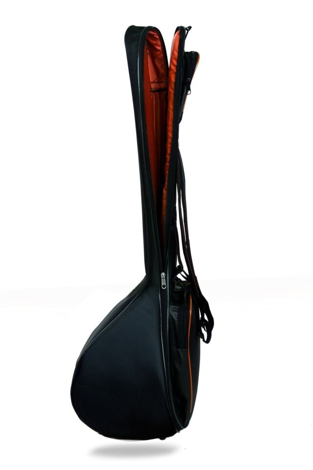 AD44 Profesyonel Su Geçirmez 20 Mm Pedli Gigbag Kısa Bağlama Saz Kılıfı Siyah