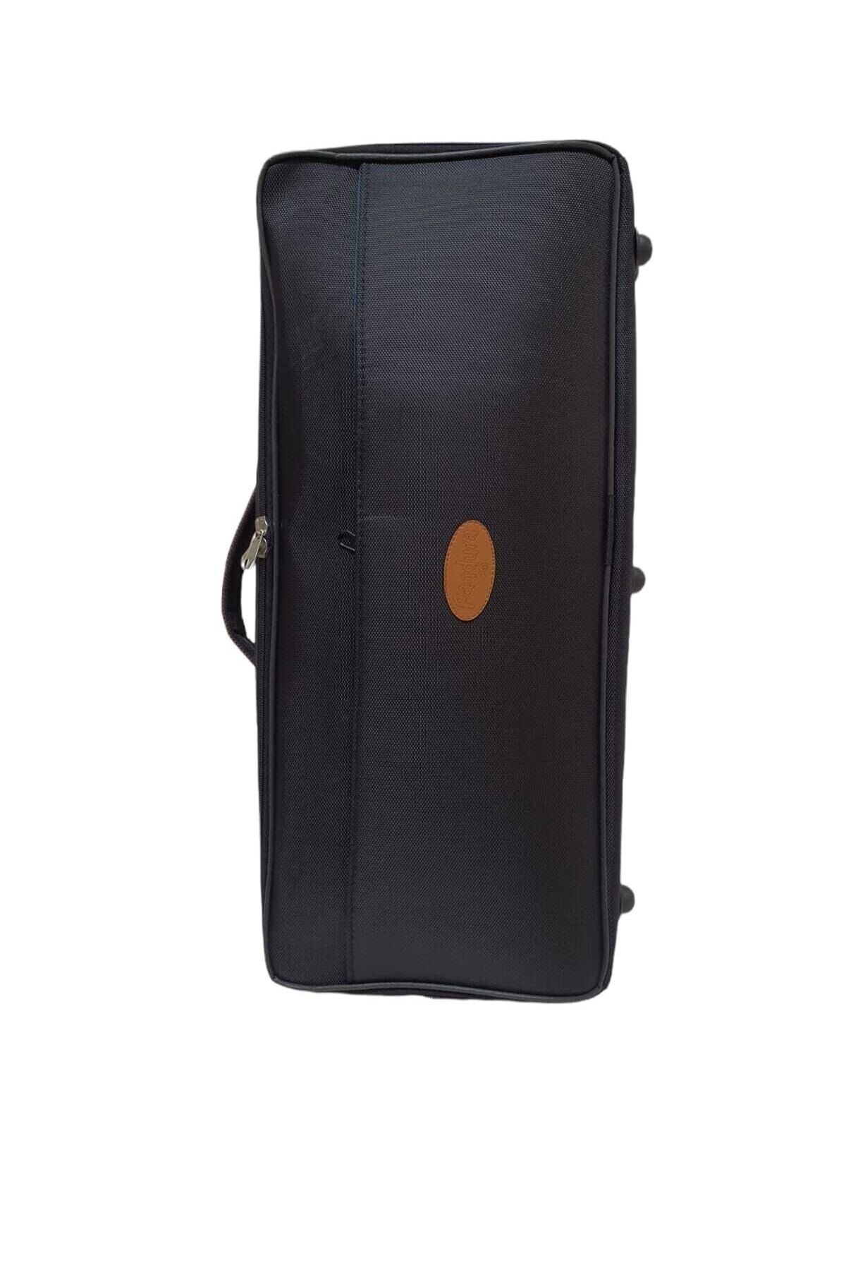 AD44 Profesyonel Evalı Kumaş Gigbag ÇİFTLİ Kemençe Kılıfı - Siyah Renk - Su Geçirmez
