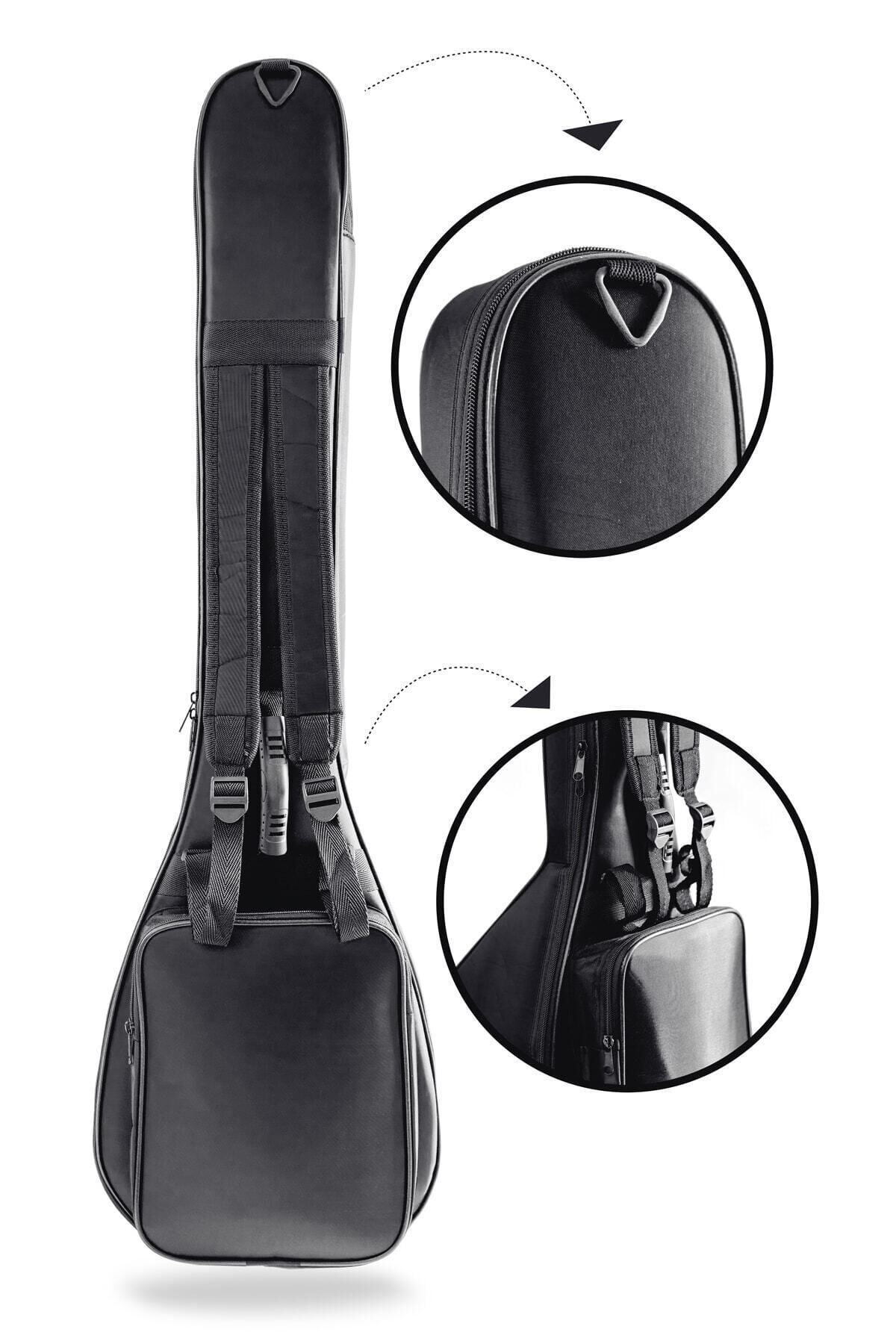 AD2  Profesyonel Su Geçirmez 20 Mm Pedli Soft Case Kısa Sap Bağlama Saz Kılıfı